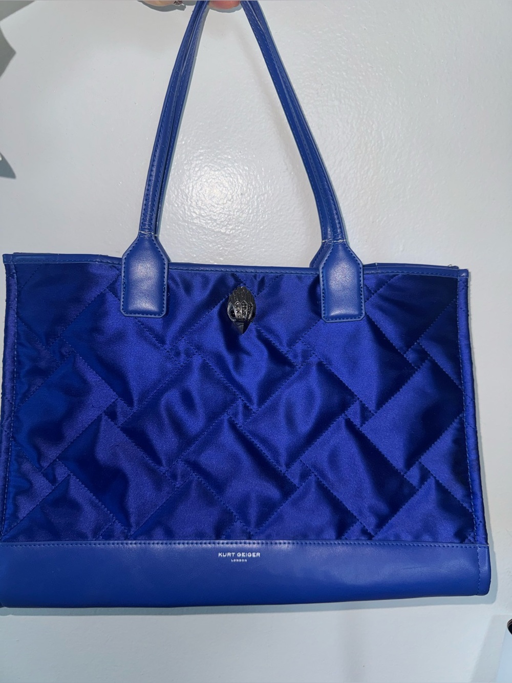 Kurt Geiger Royal Blue Quilted  tote